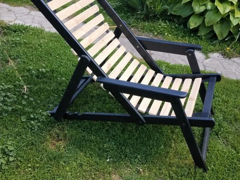 Шезлонг деревянный для дачи, дома ,пляжа